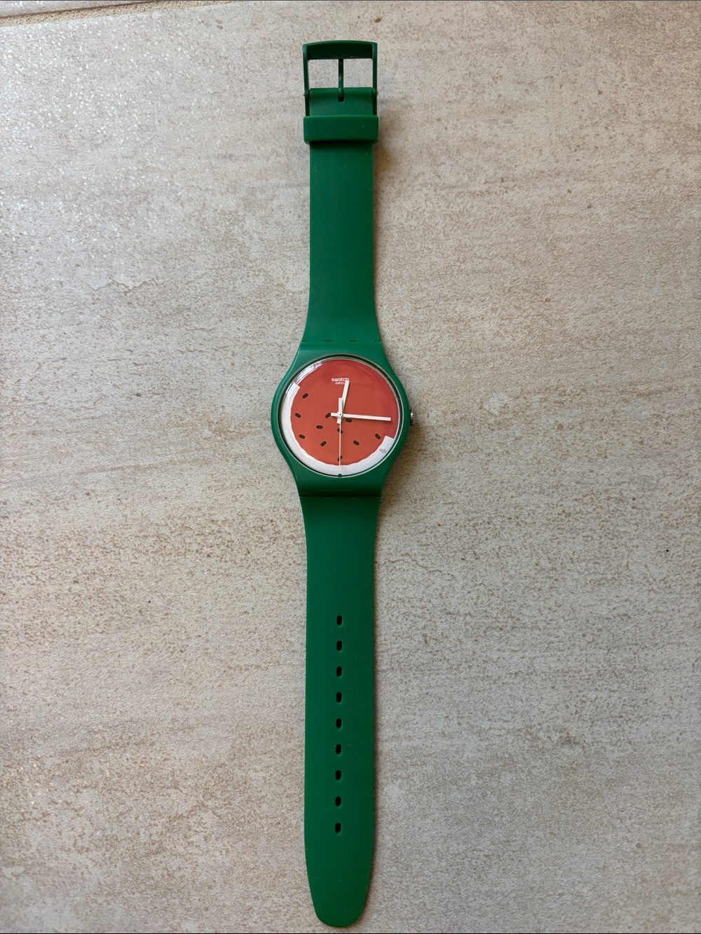 Vintage “Pasteque “Watermelon Swatch  Silicone Watch